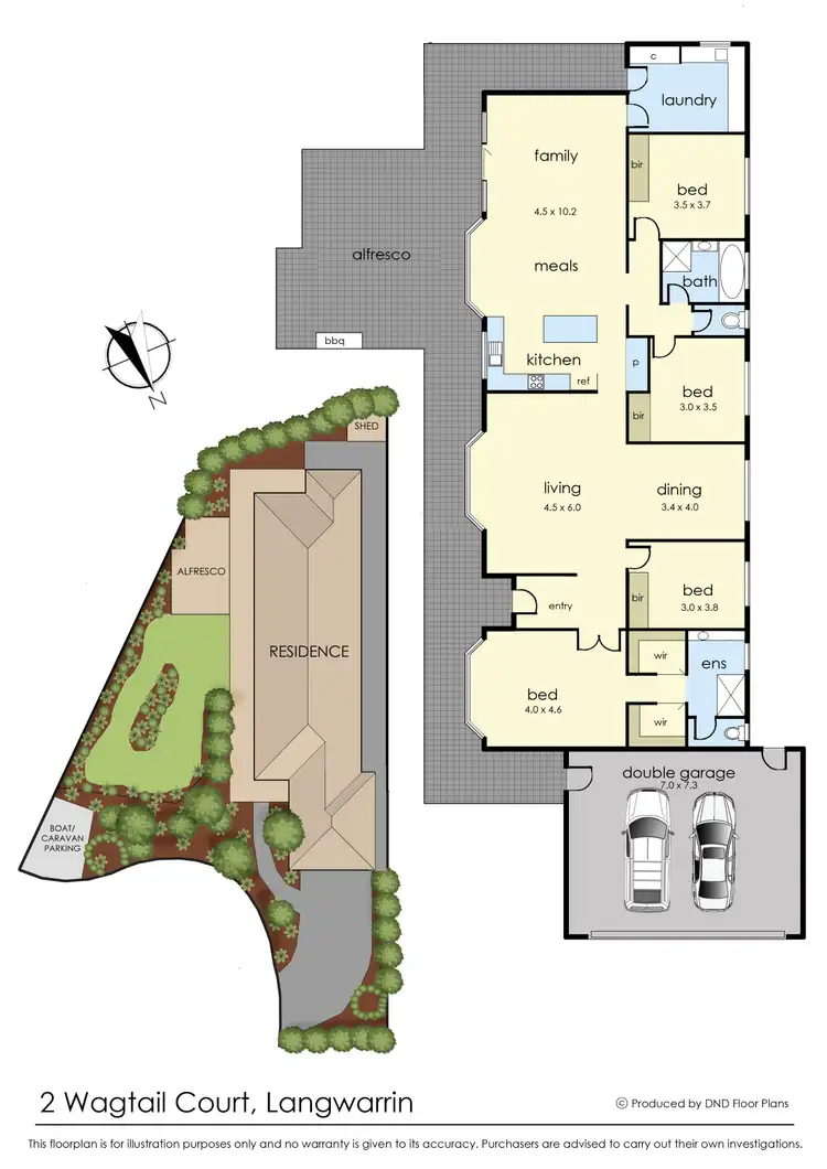 Floorplan of Homely house listing, 2 Wagtail Court, Langwarrin VIC 3910