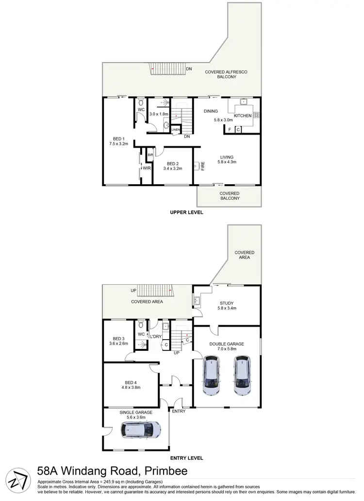 Floorplan of Homely house listing, 58A Windang Road, Primbee NSW 2502