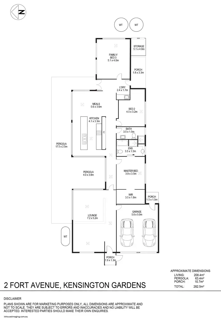Floorplan of Homely house listing, 2 Fort Avenue, Kensington Gardens SA 5068