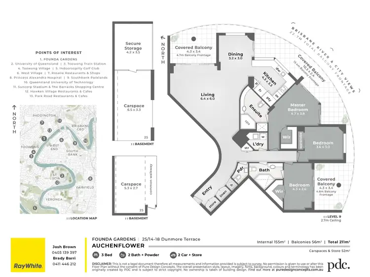 Floorplan of Homely unit listing, 25/18 Dunmore Terrace, Auchenflower QLD 4066