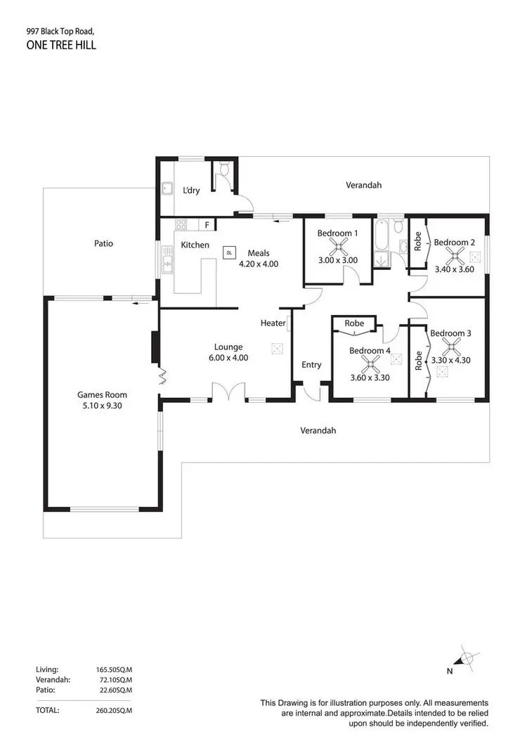 Floorplan of Homely house listing, 997 Blacktop Road, One Tree Hill SA 5114