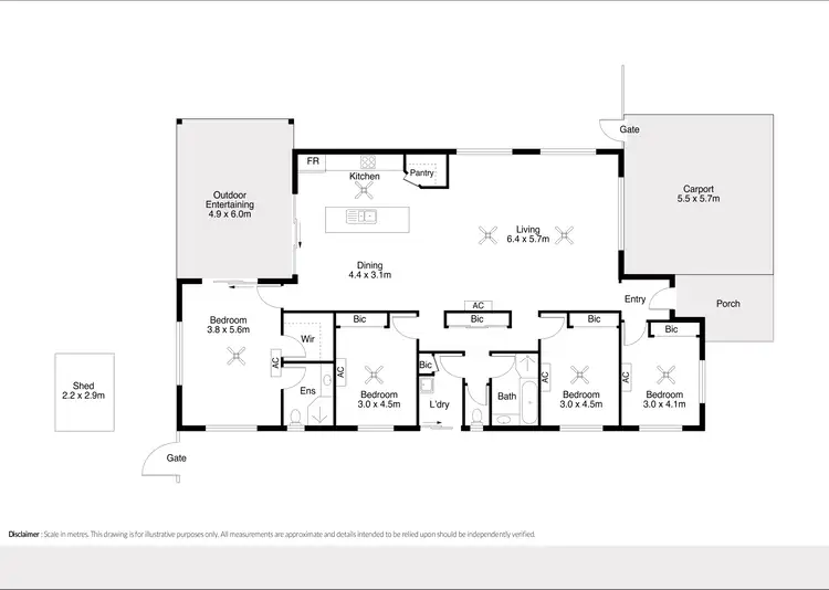 Floorplan of Homely house listing, 18 Anea Brace, Bilingurr WA 6725