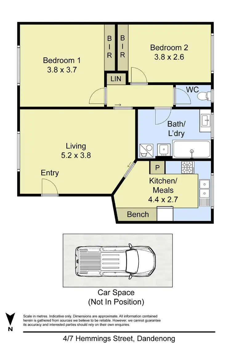 Floorplan of Homely unit listing, 4/7 Hemmings Street, Dandenong VIC 3175