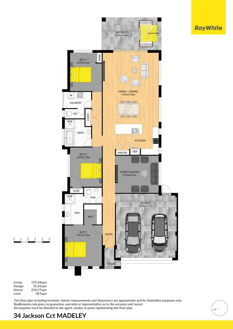 Floorplan of Homely house listing, 34 Jackson Circuit, Madeley WA 6065
