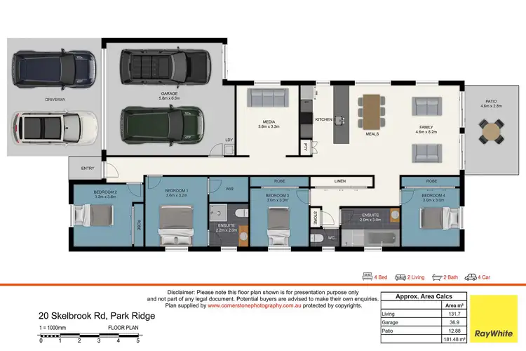 Floorplan of Homely house listing, 20 Skelbrook Road, Park Ridge QLD 4125