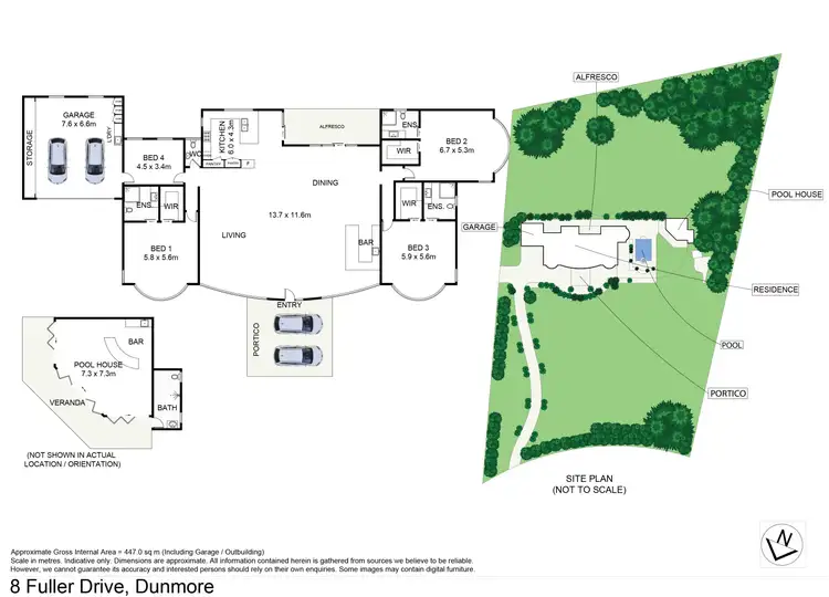 Floorplan of Homely house listing, 8 Fuller Drive, Dunmore NSW 2529