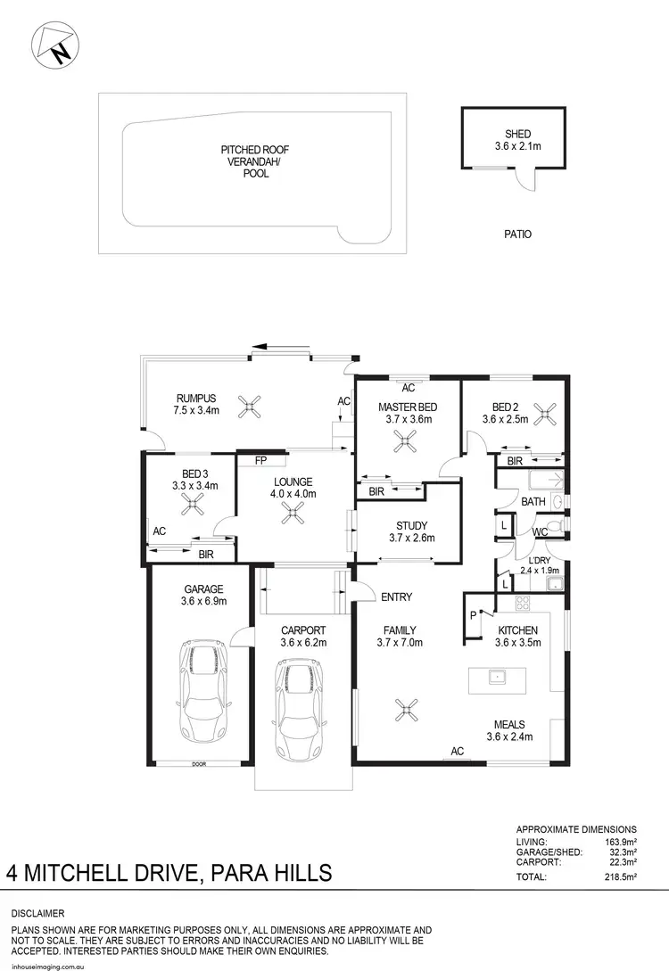 Floorplan of Homely house listing, 4 Mitchell Drive, Para Hills SA 5096