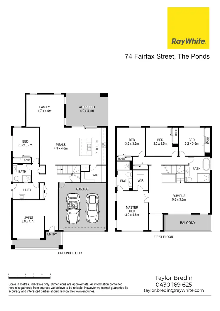 Floorplan of Homely house listing, 74 Fairfax Street, The Ponds NSW 2769