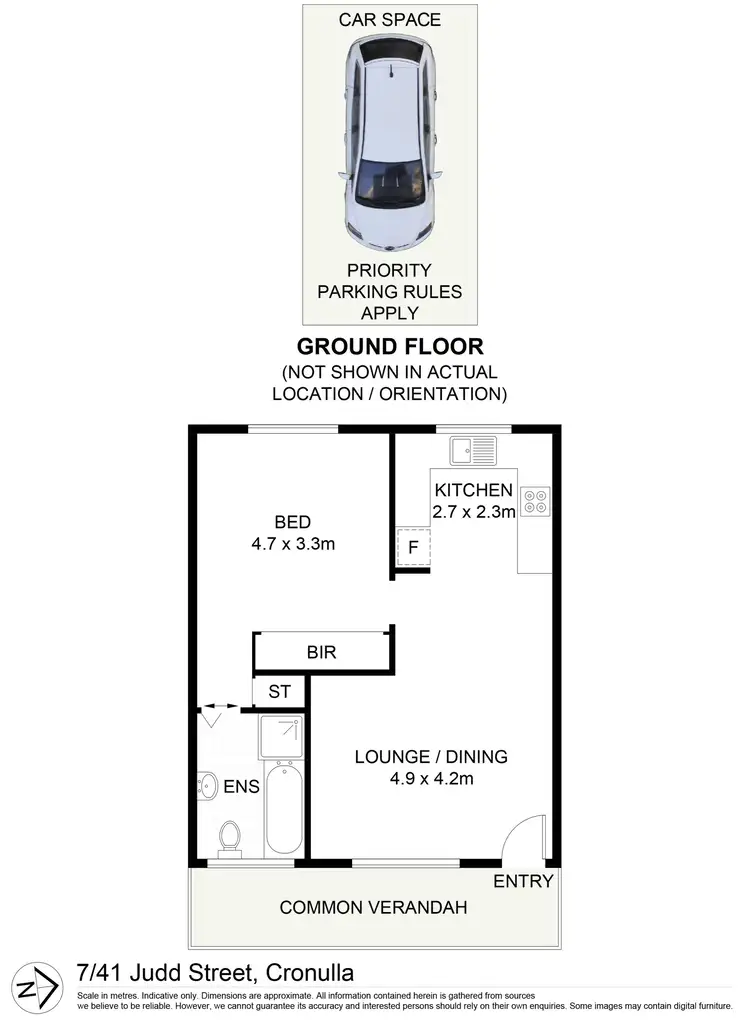 Floorplan of Homely unit listing, 7/41 Judd Street, Cronulla NSW 2230