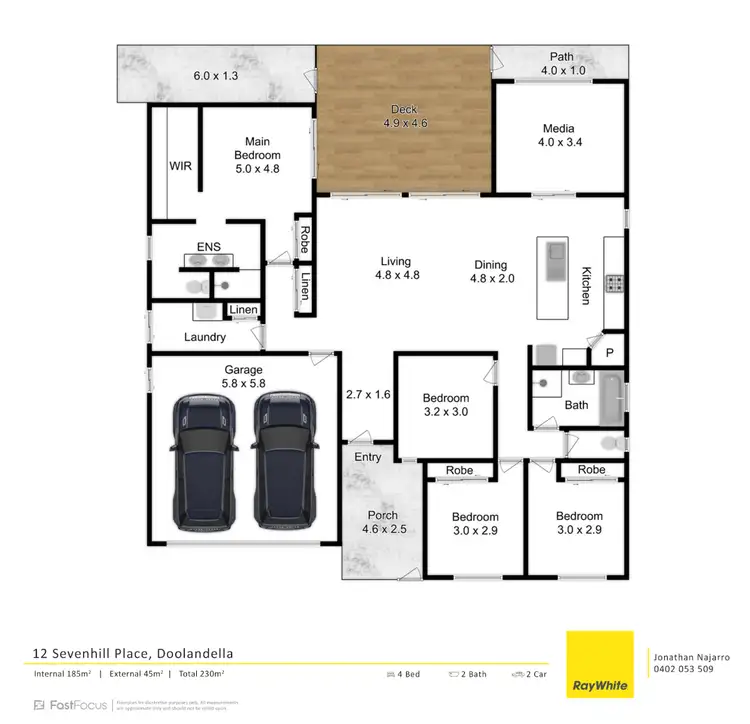 Floorplan of Homely house listing, 12 Sevenhill Place, Doolandella QLD 4077