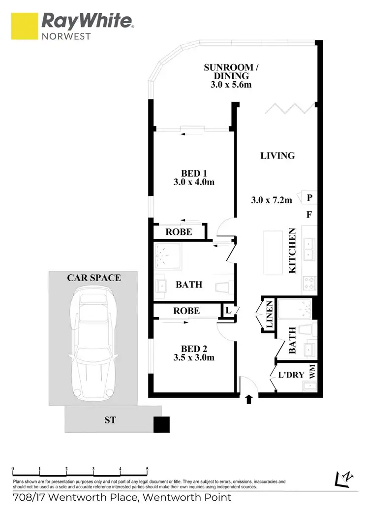 Floorplan of Homely apartment listing, 708/17 Wentworth Place, Wentworth Point NSW 2127
