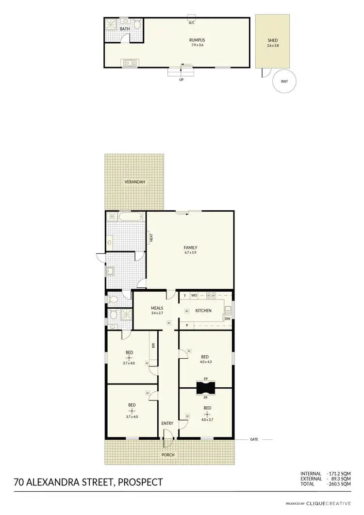 Floorplan of Homely house listing, 70 Alexandra Street, Prospect SA 5082