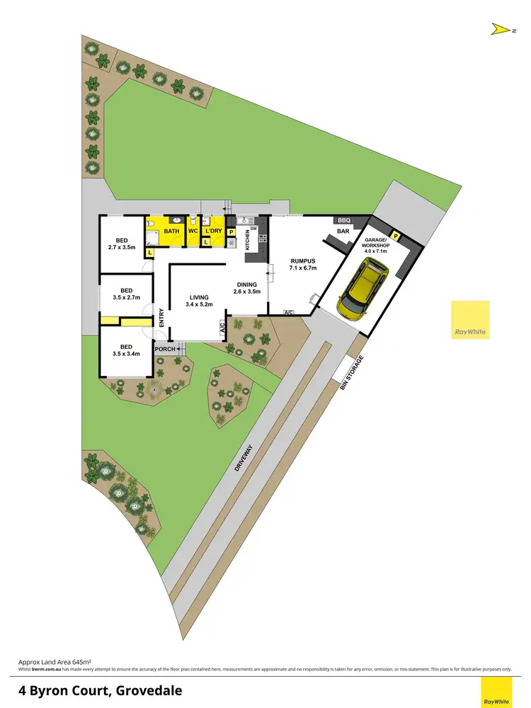Floorplan of Homely house listing, 4 Byron Court, Grovedale VIC 3216