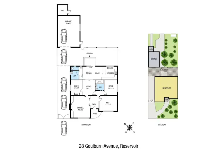 Floorplan of Homely house listing, 28 Goulburn Avenue, Reservoir VIC 3073