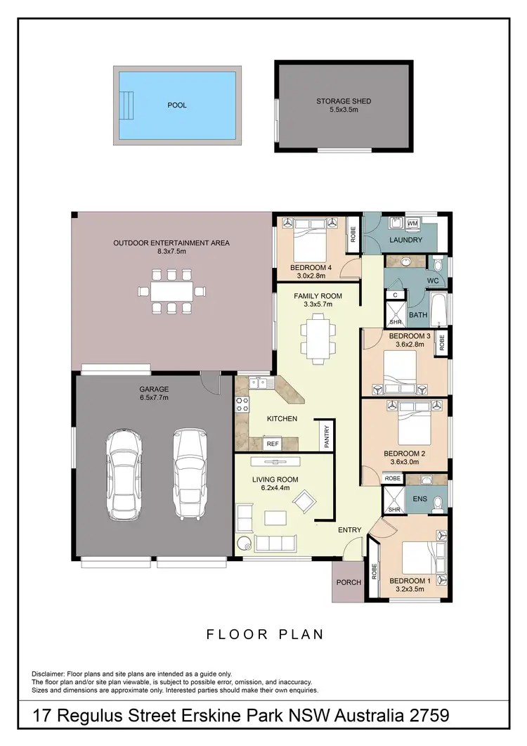 Floorplan of Homely house listing, 17 Regulus Street, Erskine Park NSW 2759