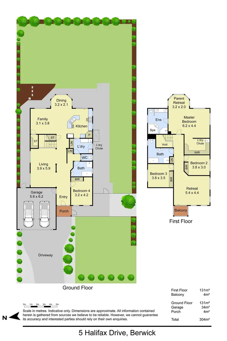 Floorplan of Homely house listing, 5 Halifax Drive, Berwick VIC 3806