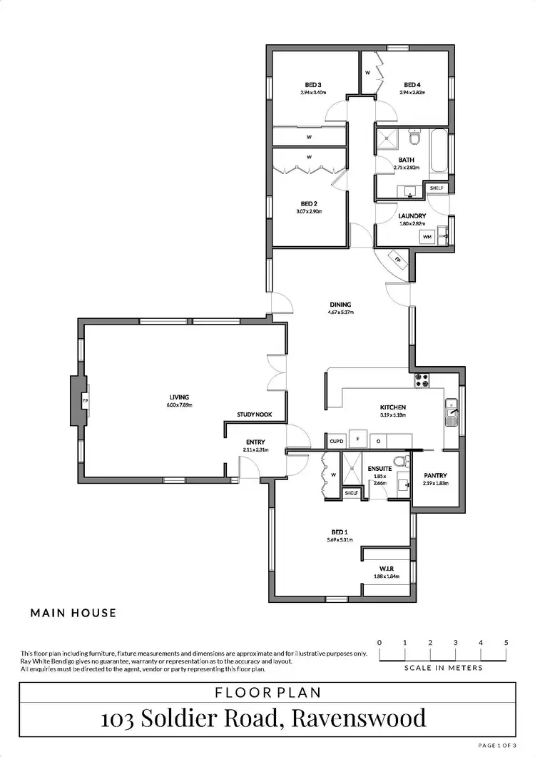 Floorplan of Homely house listing, 103 Soldier Road, Ravenswood VIC 3453