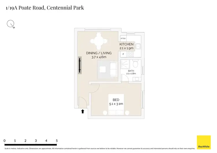 Floorplan of Homely apartment listing, 1/19A Poate Road, Centennial Park NSW 2021