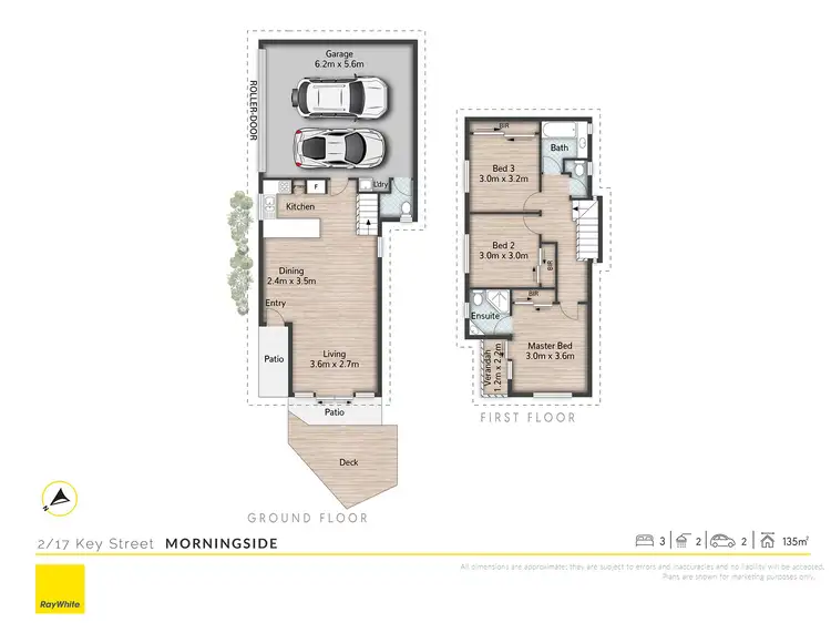 Floorplan of Homely townhouse listing, 2/17 Key Street, Morningside QLD 4170