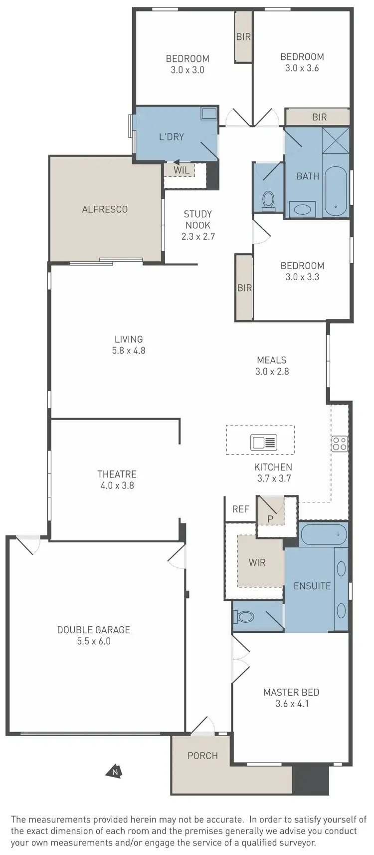 Floorplan of Homely house listing, 22 Hawkstone Road, Manor Lakes VIC 3024