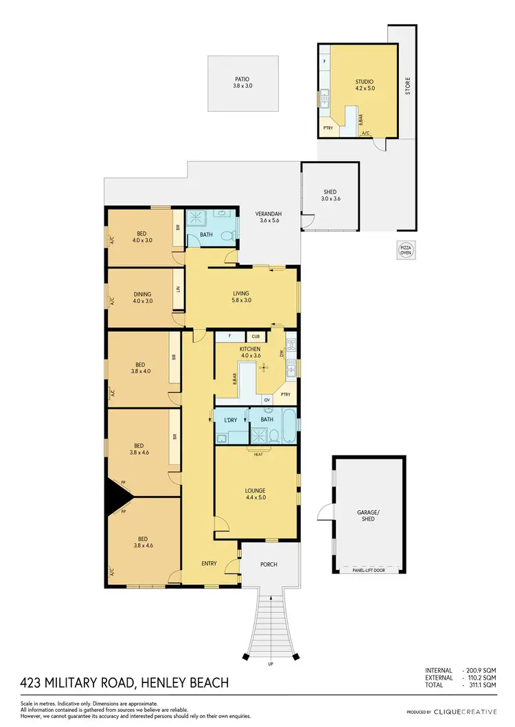 Floorplan of Homely house listing, 423 Military Road, Henley Beach SA 5022