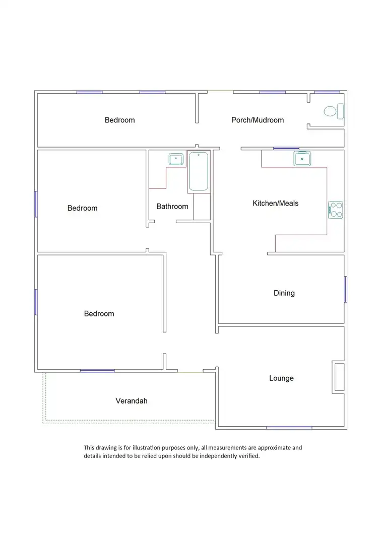 Floorplan of Homely house listing, 8-10 Penny Street, Serviceton VIC 3420