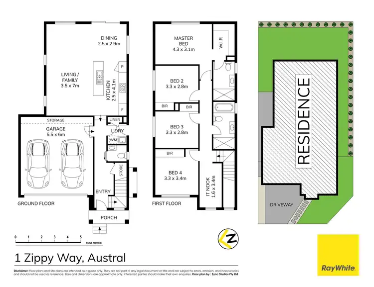 Floorplan of Homely house listing, 1 Zippy Way, Austral NSW 2179
