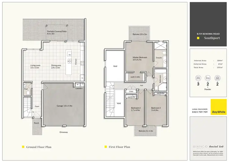 Floorplan of Homely townhouse listing, 8/59 Benowa Road, Southport QLD 4215