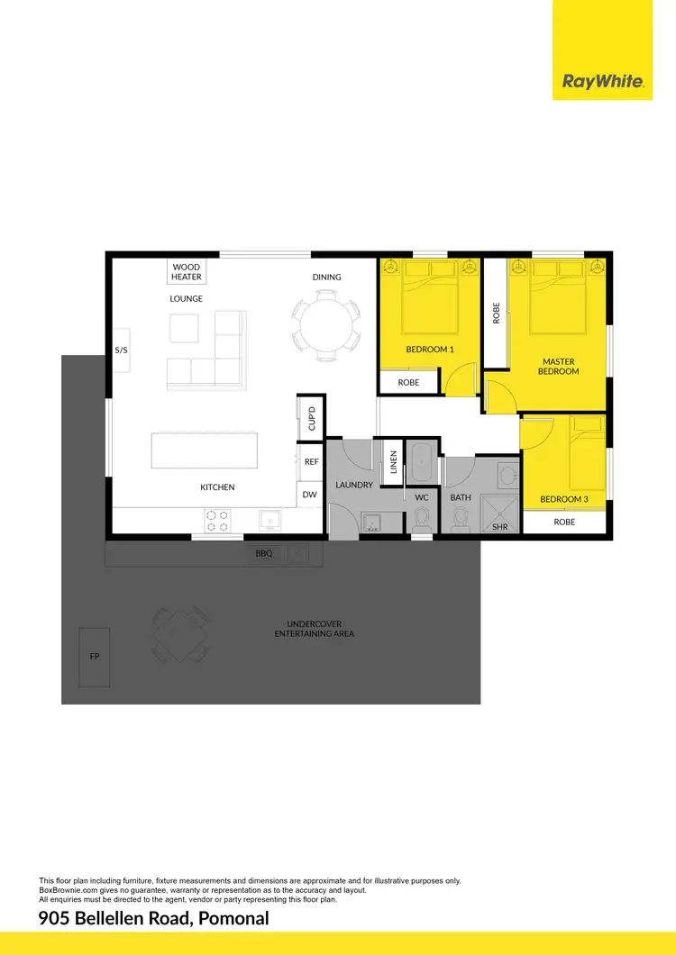 Floorplan of Homely house listing, 905 Bellellen Road, Pomonal VIC 3381