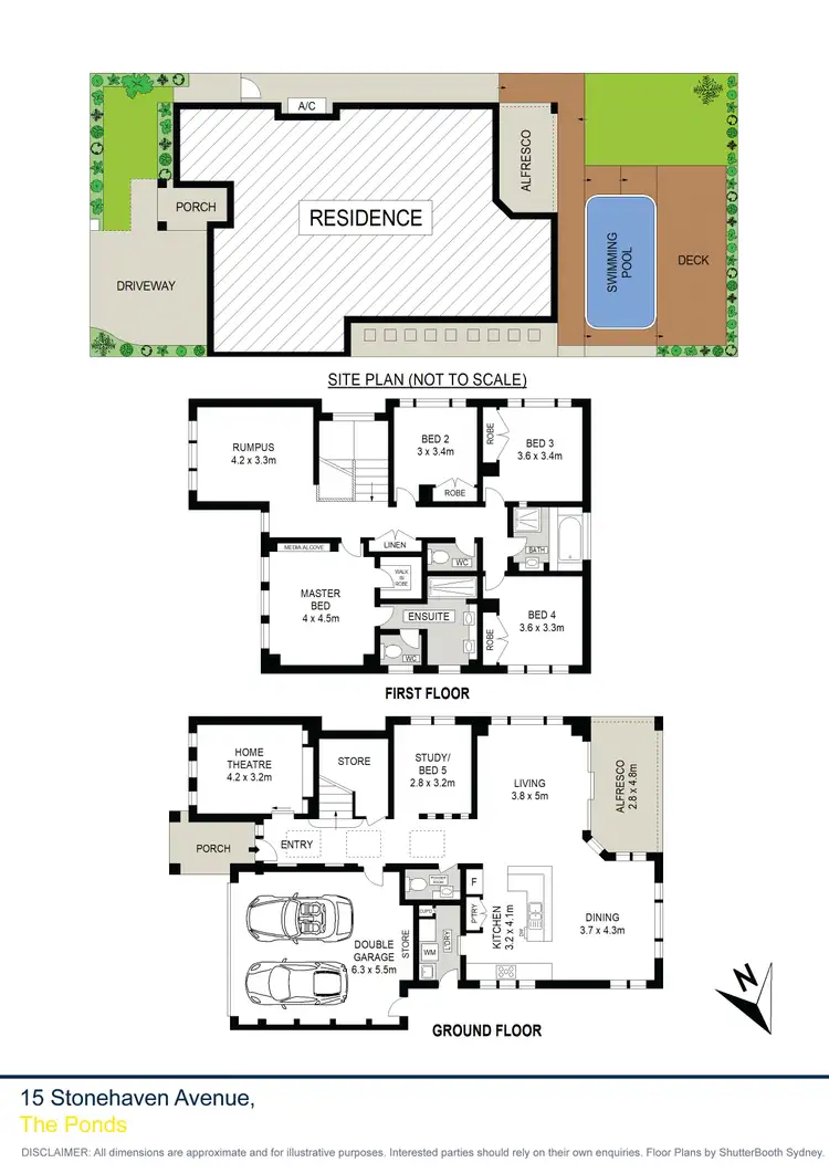 Floorplan of Homely house listing, 15 Stonehaven Avenue, The Ponds NSW 2769