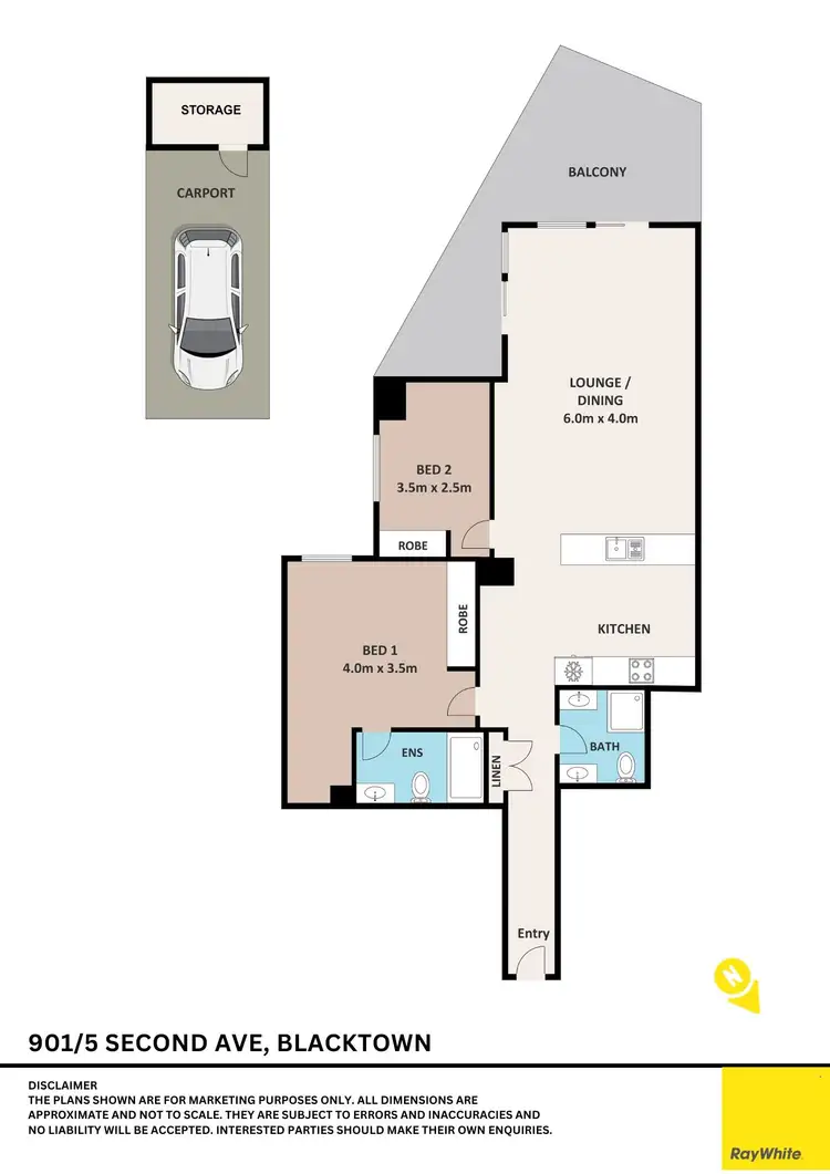 Floorplan of Homely apartment listing, 901/5 Second Avenue, Blacktown NSW 2148