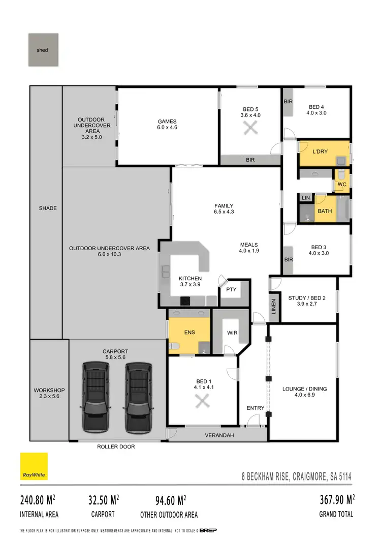 Floorplan of Homely house listing, 8 Beckham Rise, Craigmore SA 5114