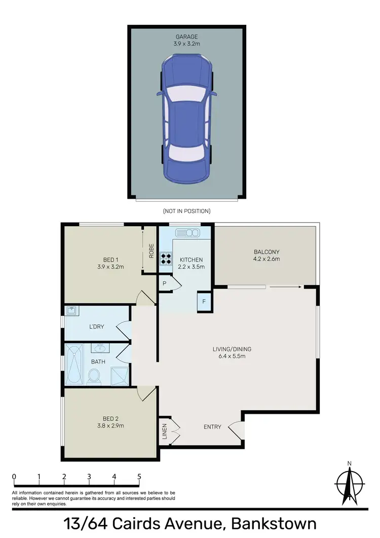 Floorplan of Homely unit listing, 13/64 Cairds Avenue, Bankstown NSW 2200