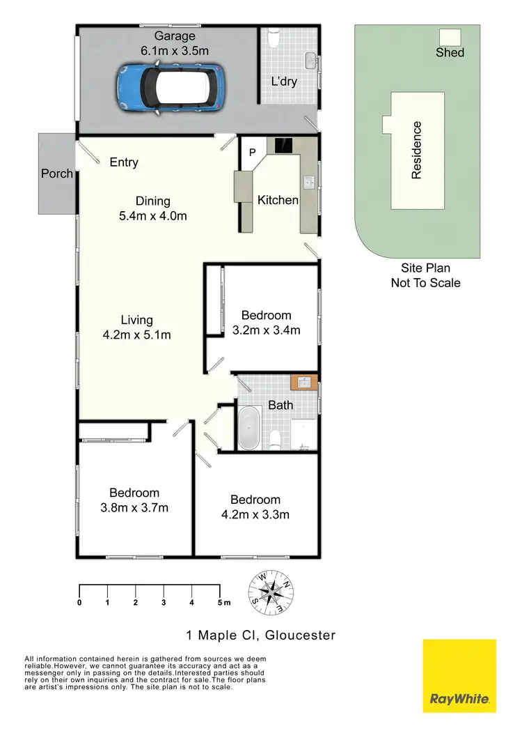 Floorplan of Homely house listing, 1 Maple Close, Gloucester NSW 2422