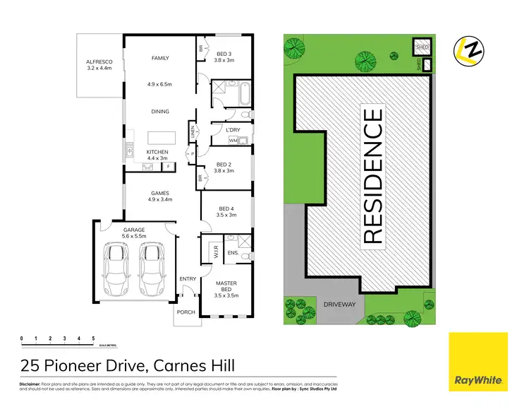 Floorplan of Homely house listing, 25 Pioneer Drive, Carnes Hill NSW 2171