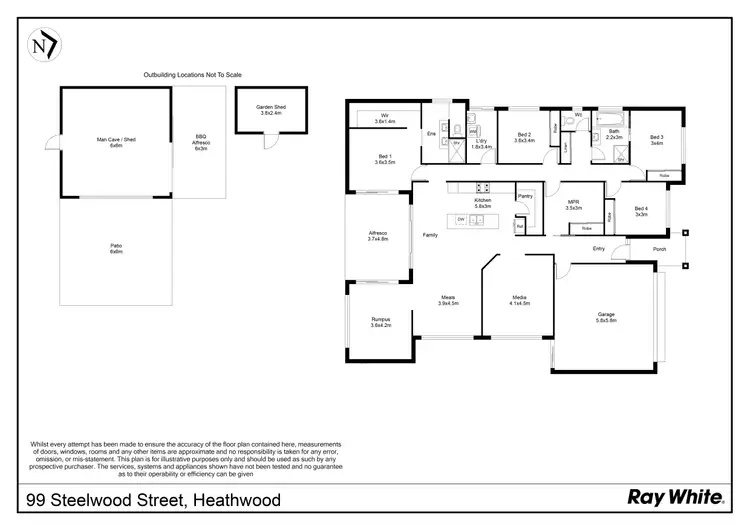 Floorplan of Homely house listing, 99 Steelwood Street, Heathwood QLD 4110