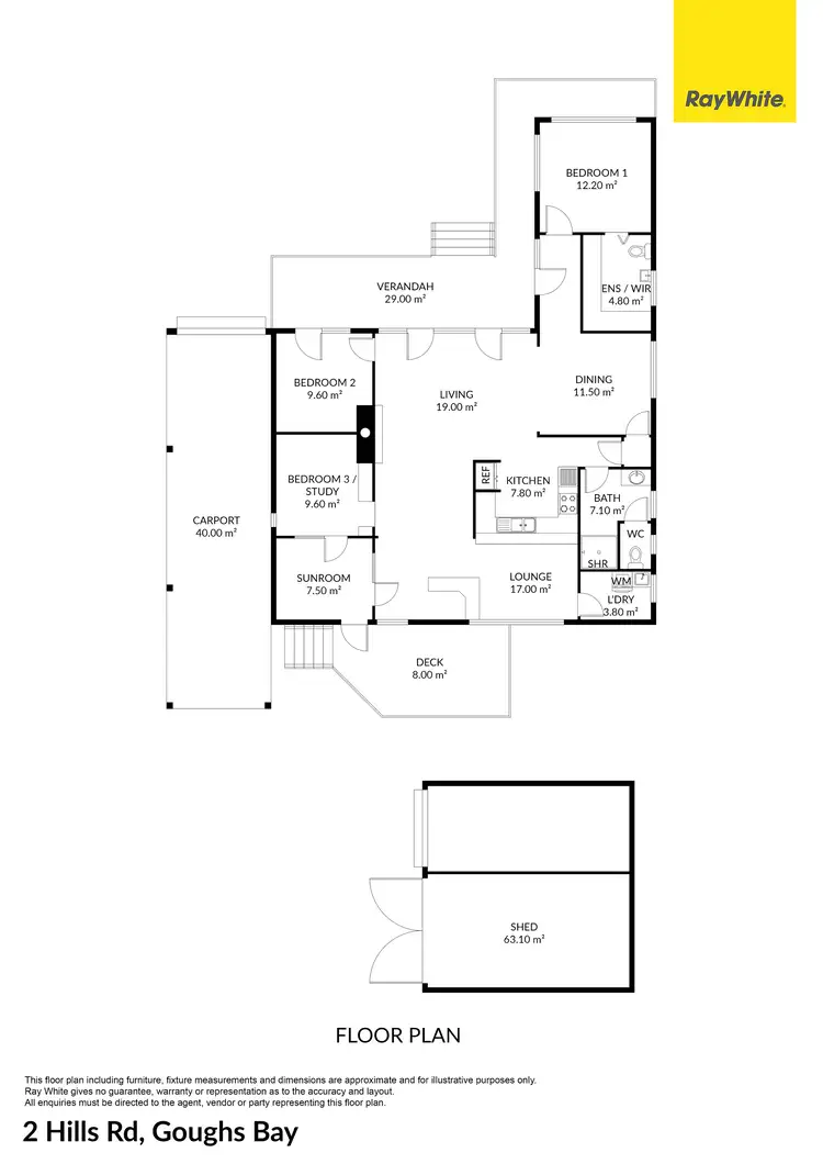 Floorplan of Homely house listing, 2 Hills Road, Goughs Bay VIC 3723