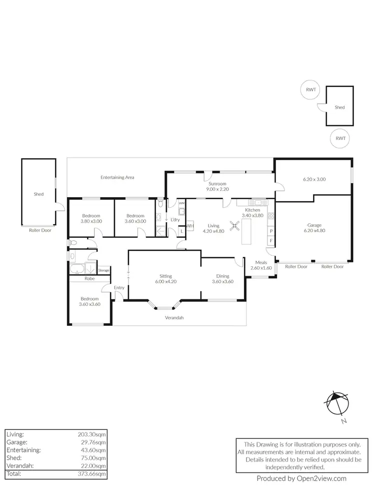 Floorplan of Homely house listing, 22 Bluff Road, Minlaton SA 5575