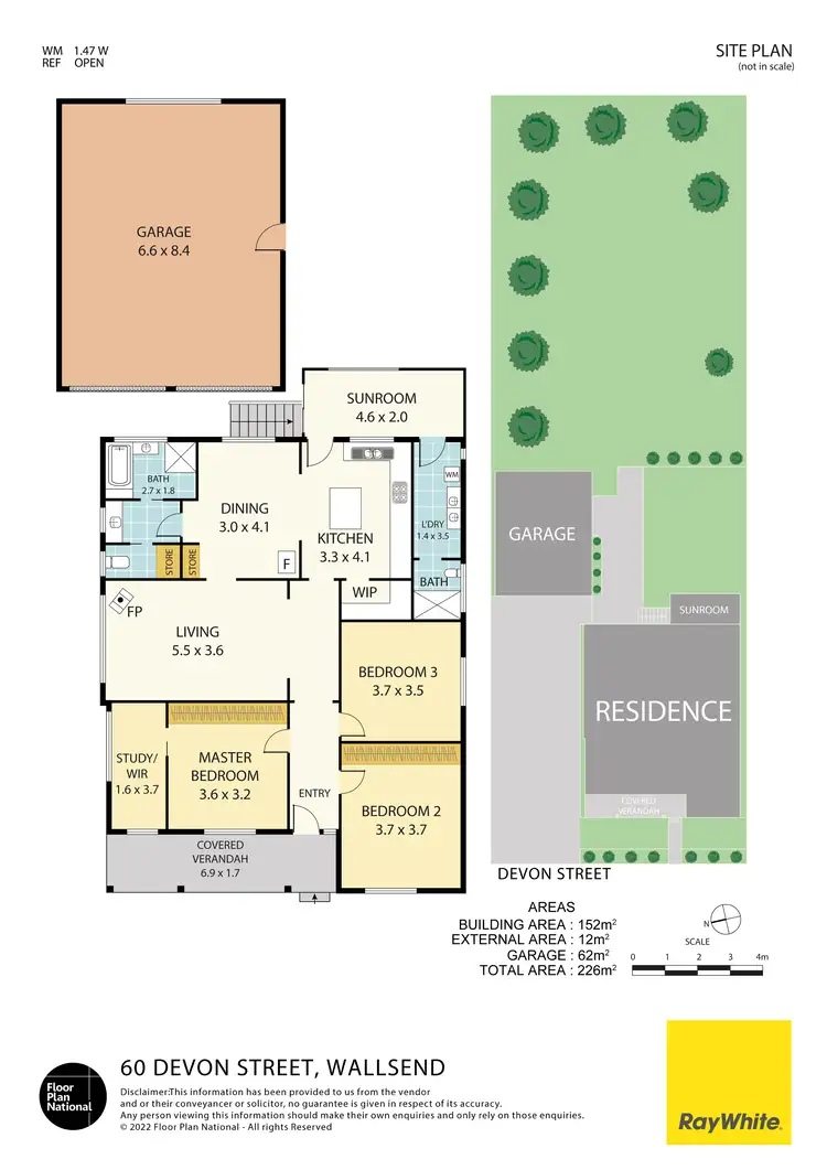 Floorplan of Homely house listing, 60 Devon Street, Wallsend NSW 2287