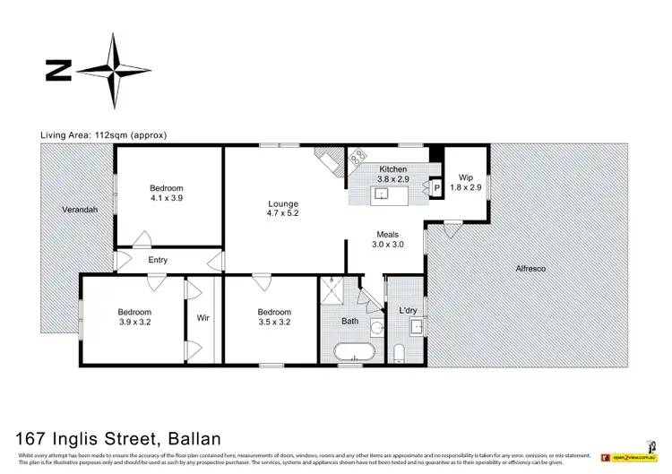 Floorplan of Homely house listing, 167 Inglis Street, Ballan VIC 3342