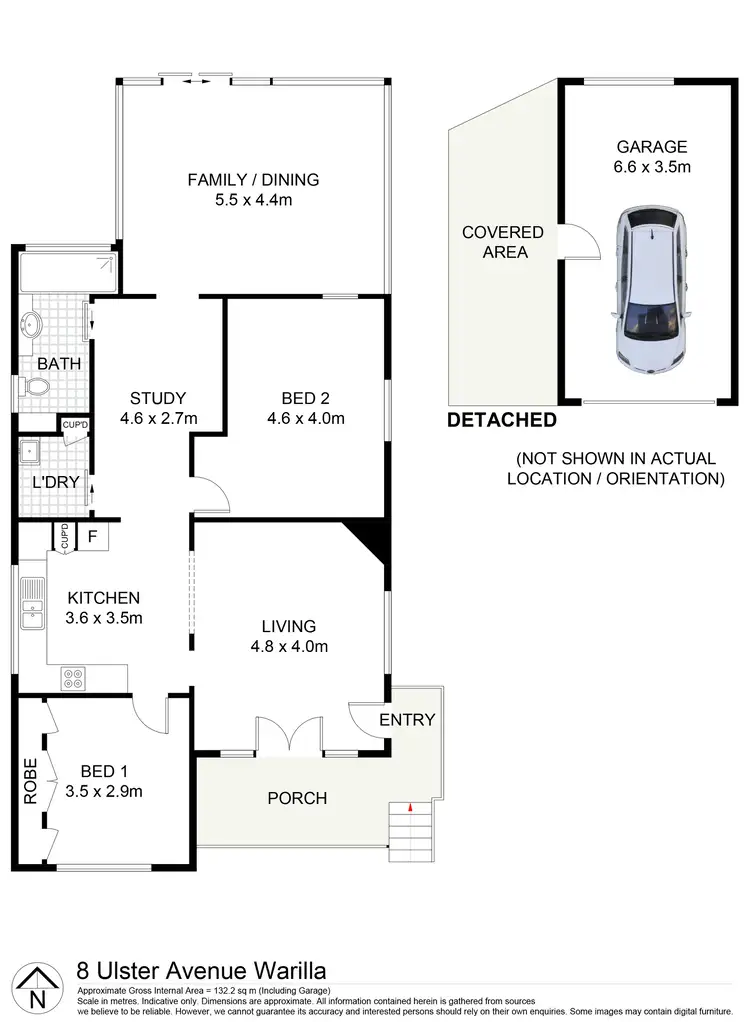 Floorplan of Homely house listing, 8 Ulster Avenue, Warilla NSW 2528