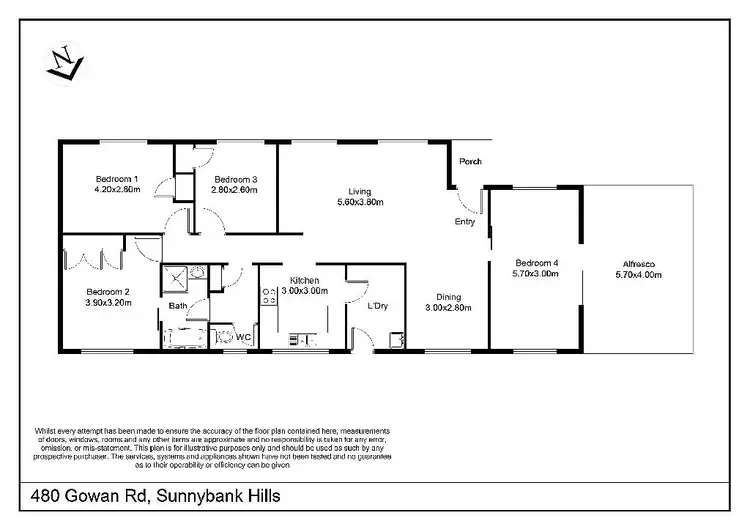 Floorplan of Homely house listing, 480 Gowan Road, Sunnybank Hills QLD 4109