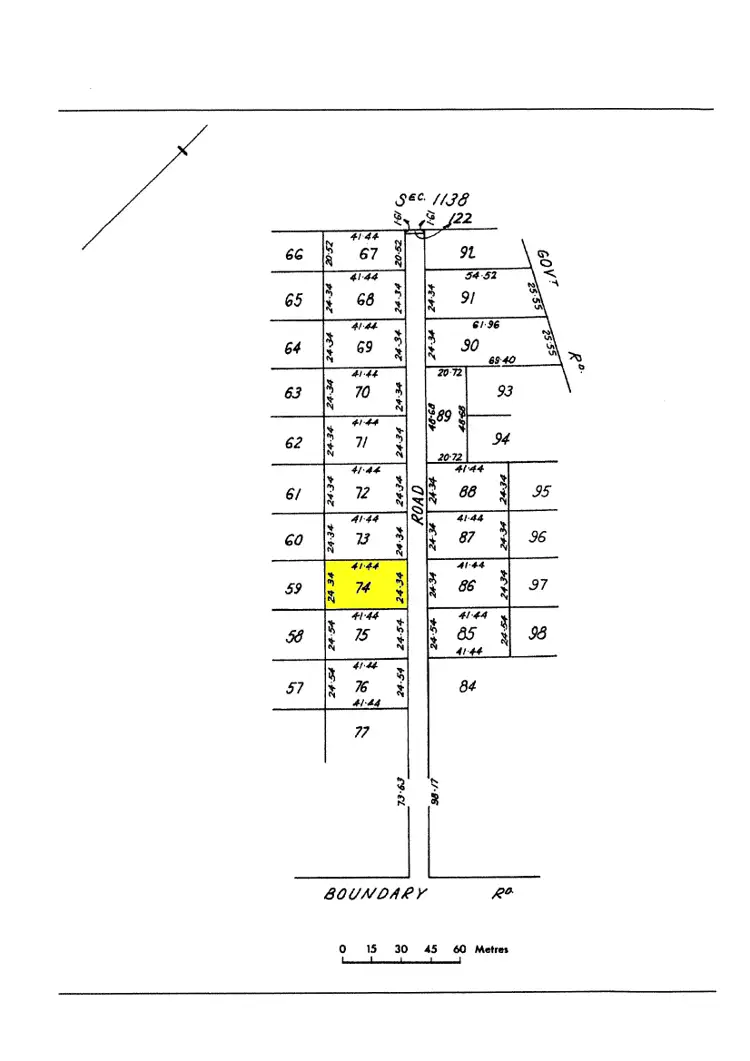 Floorplan of Homely land listing, LOT 74, 7 Andrew Street, Moonta Bay SA 5558