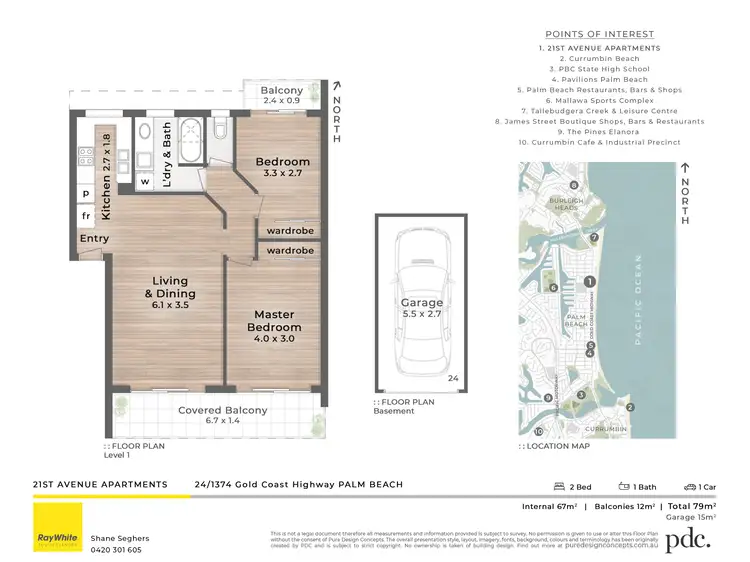 Floorplan of Homely unit listing, 24/1374 Gold Coast Highway, Palm Beach QLD 4221