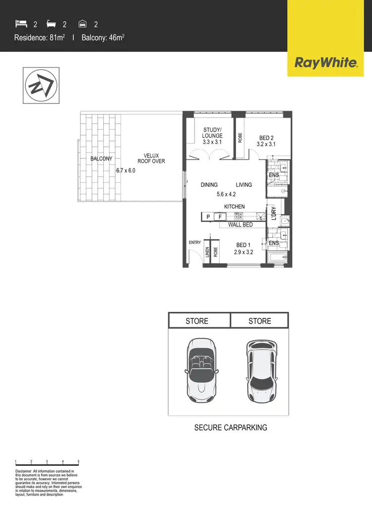 Floorplan of Homely apartment listing, 401/1 The Causeway, Kingston ACT 2604