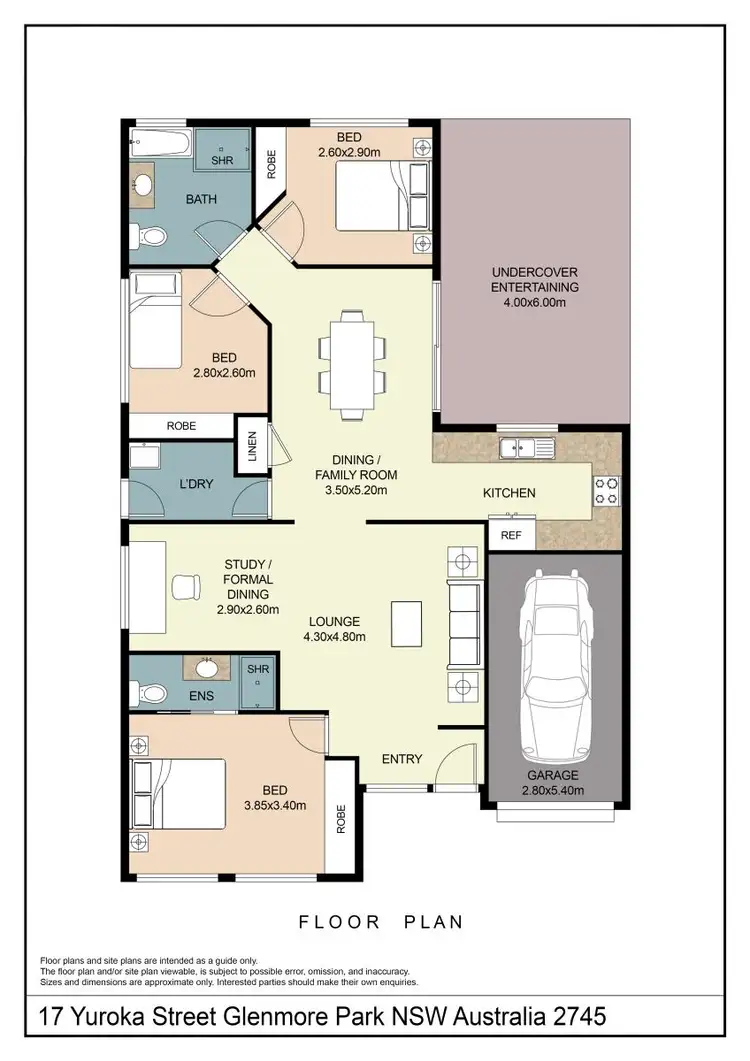 Floorplan of Homely house listing, 17 Yuroka Street, Glenmore Park NSW 2745