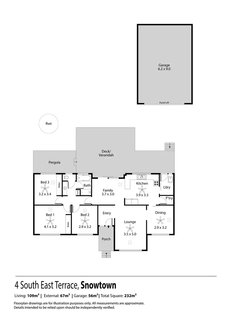 Floorplan of Homely house listing, 4 South Terrace East, Snowtown SA 5520