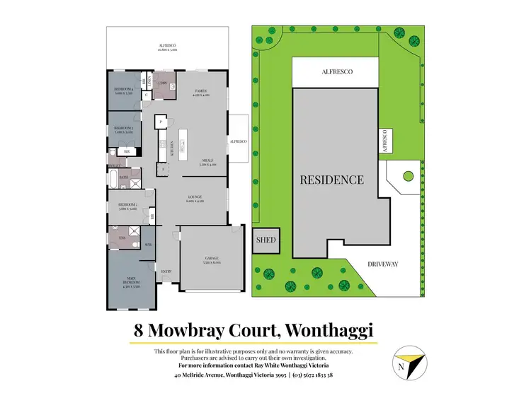 Floorplan of Homely house listing, 8 Mowbray Court, Wonthaggi VIC 3995