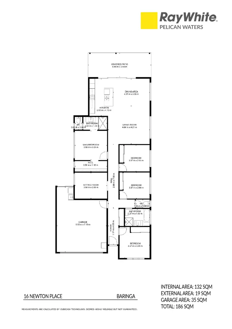 Floorplan of Homely house listing, 16 Newton Place, Baringa QLD 4551