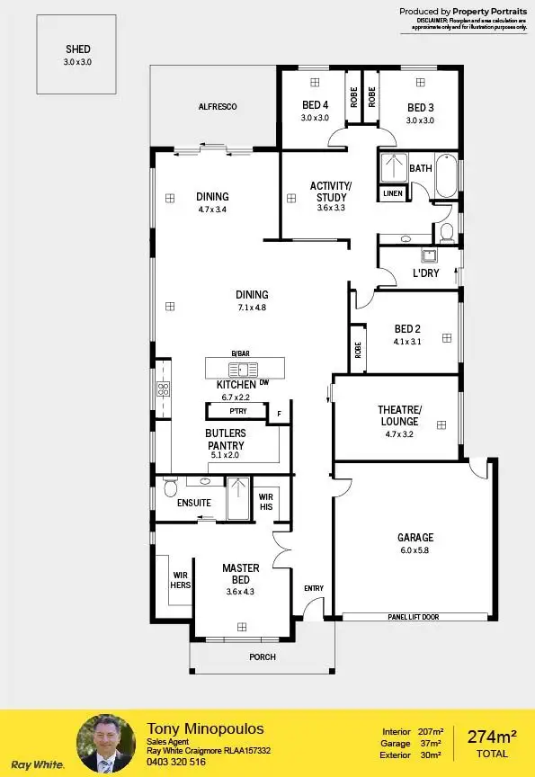 Floorplan of Homely house listing, 21 Shribank Street, Munno Para SA 5115